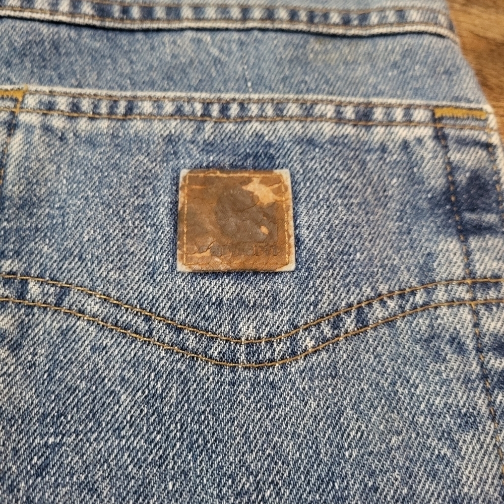 Carharrt Men's Relaxed Fit Straight Denim Workwear Jeans Size 40x36 - Picture 7 of 8